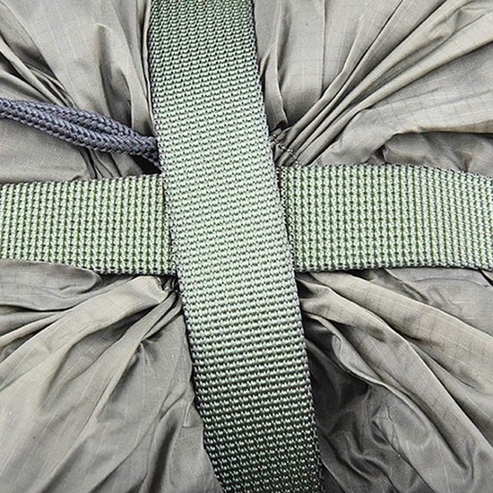 Compressiezak - Slaapzak compressiezak - Slaapzak opbergzak - Opbergzak - Opbergzakken voor backpacken - Draagbare slaapzakopbergzak - Lichtgewicht backpackzak - kampeeropbergzak - voor reizen, kamperen en outdoor backpacking - groen - 18*18*38 cm van Merkloos — afbeelding 2
