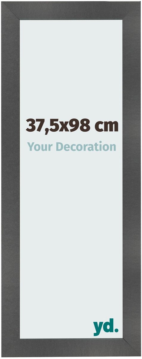 yd. Your Decoration - Fotolijst 37,5x98 cm - MDF - Zwart Mat - Pisa