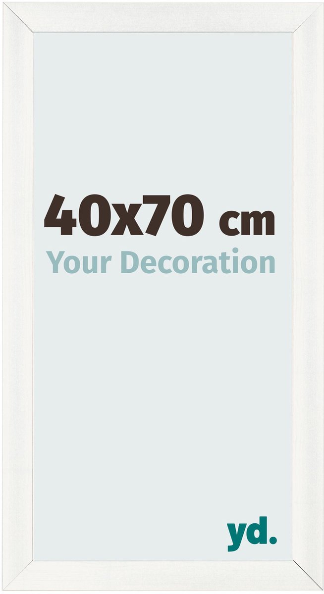 yd. Your Decoration - Fotolijst 40x70 cm - MDF - Wit Geveegd - Pisa