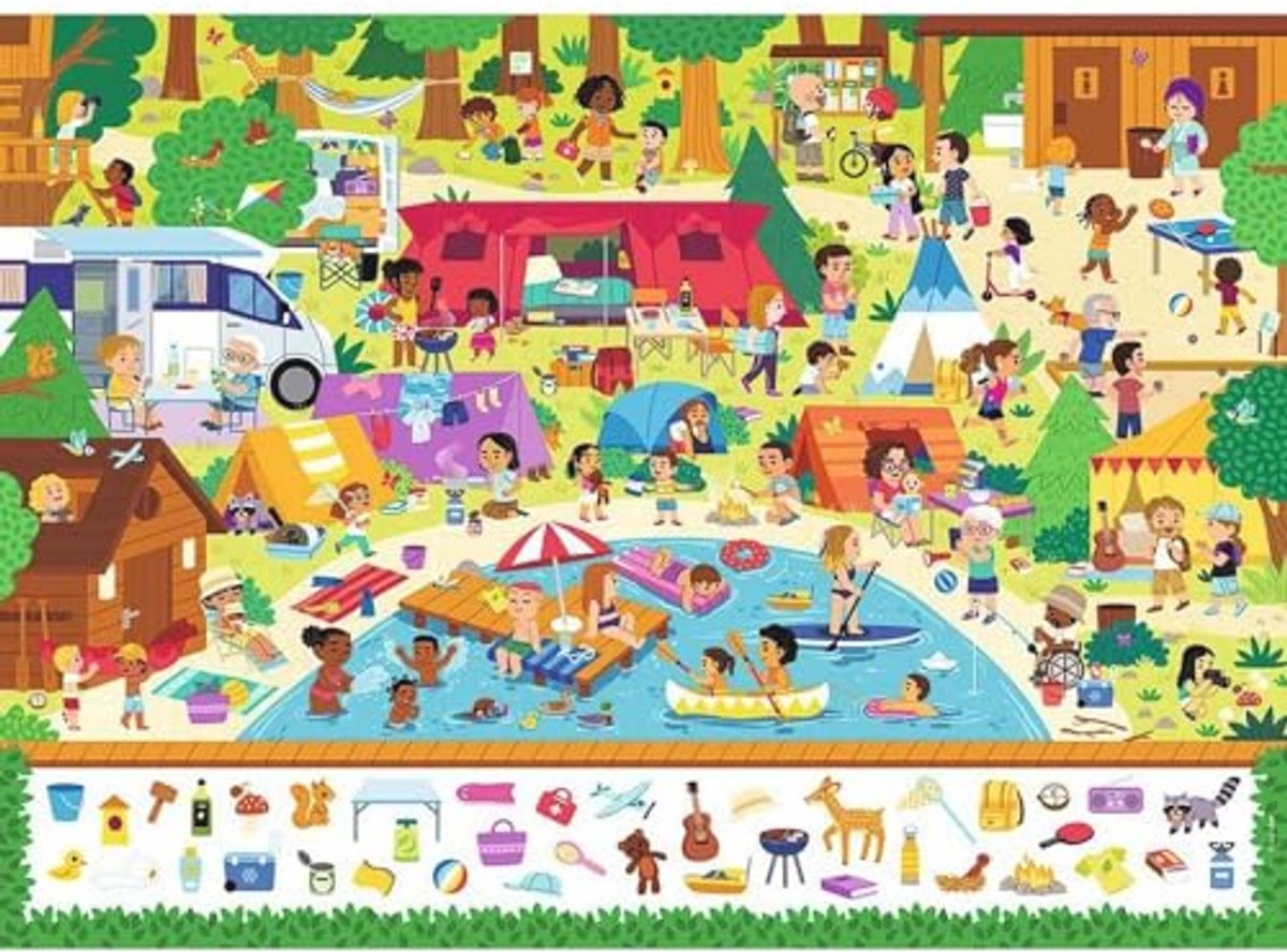 Kinderpuzzel met Zoek- en Vindspel voor Kinderen