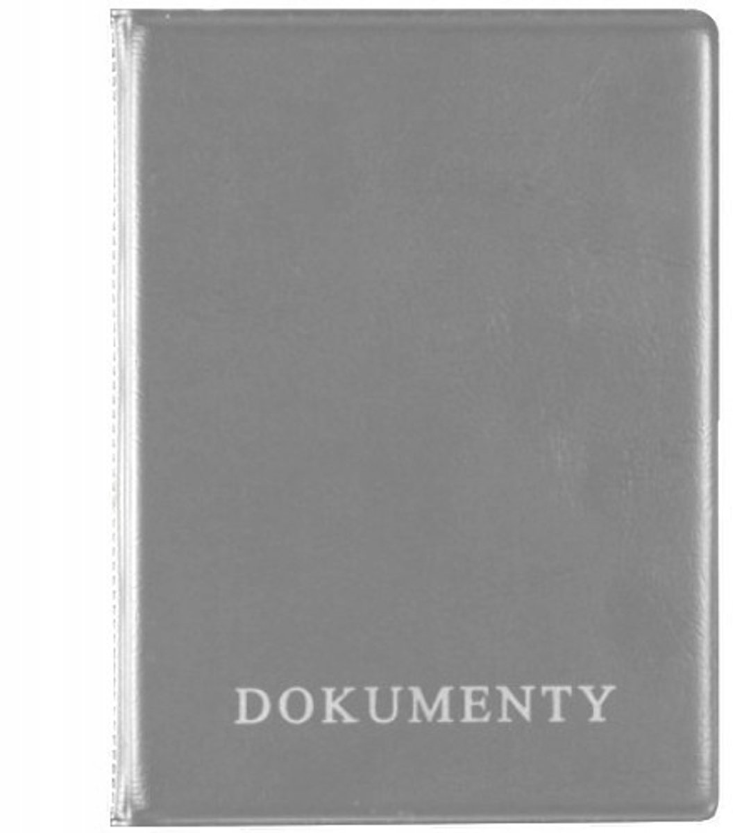 Huls voor documenten en kentekenbewijs, 9x12cm, zilver