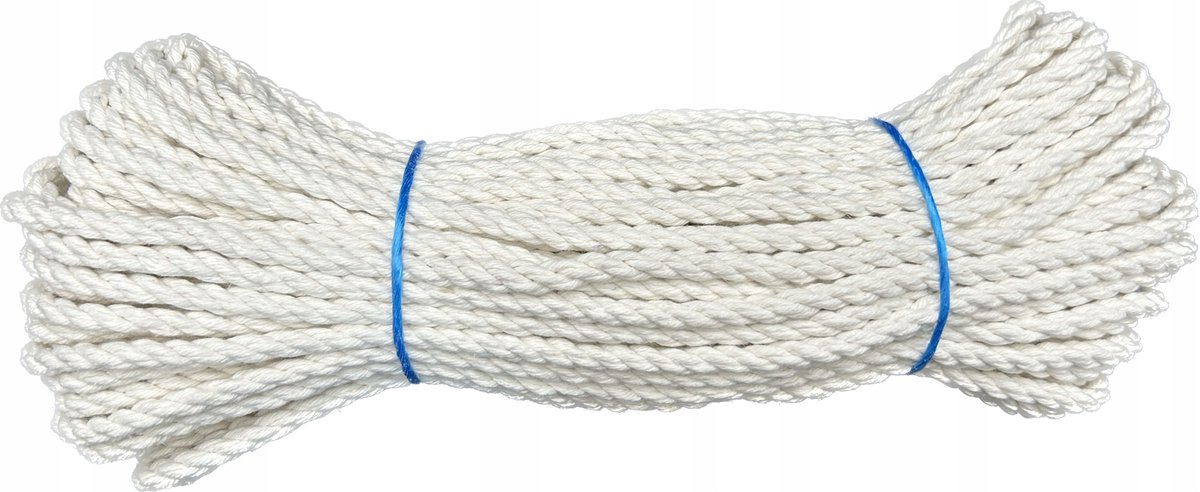 Gedraaide Katoenen Touw 14mm x 5m - Decoratief & Zeilvaart