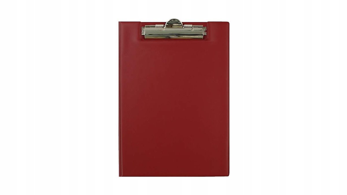 DRIE A5 Klembord Kaart Bordo met Klem - Documenten Organizer