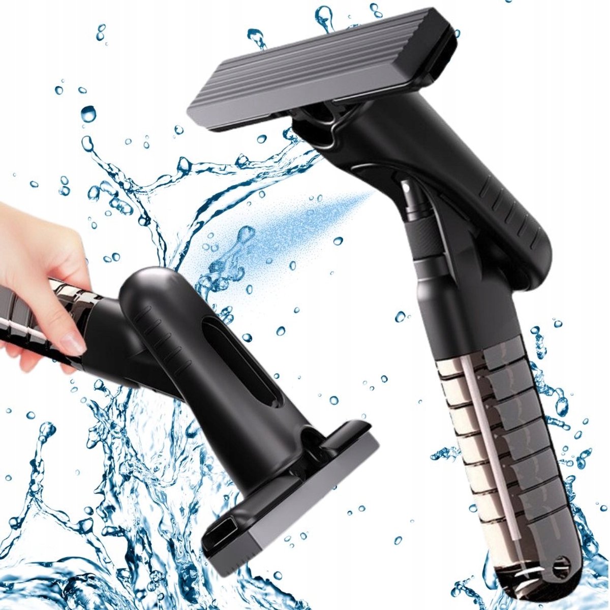 Mini Mop met Sprayfunctie - Compact en Handig voor Ramen, Vloeren en Meubels