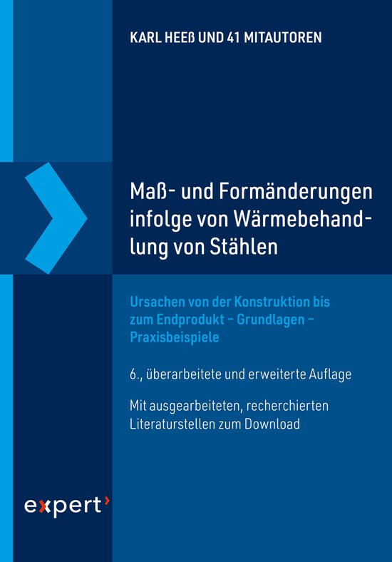 Maß- und Formänderungen infolge von Wärmebehandlung von S ... - cover