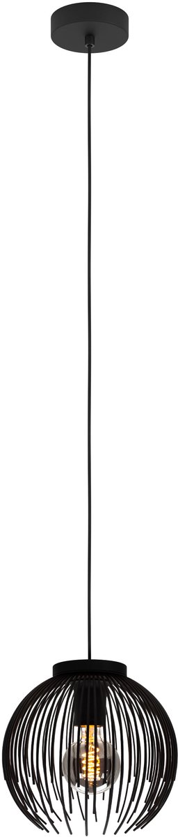 EGLO Venezuela-A Hanglamp - E27 - Ø 23,5 cm - Zwart