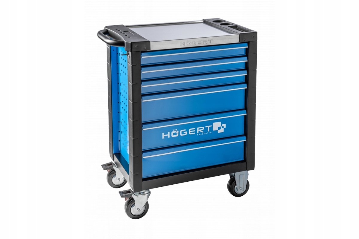 Hogert Premium Werkstattwagen 6 Laden - Robuust en Mobiel