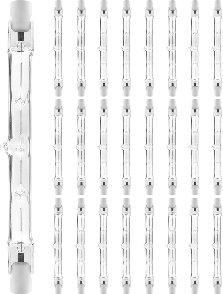 Modee R7s Halogeenlamp 118mm - 100W 900lm 230V - Staaflamp - Warm Wit Licht - Dimbaar - 25 Halogeenlampen
