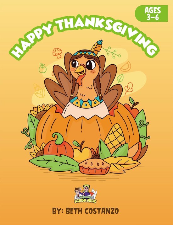 Thanksgiving Activity Workbook For Kids! - cover