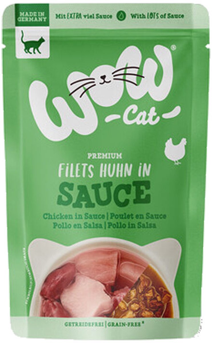Wow WOW Cat Wet Adult in Saus - Kip