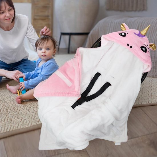 Warme Baby Inbakerdoek & Voetenzak voor Kinderwagen - 100% Katoen — afbeelding 3