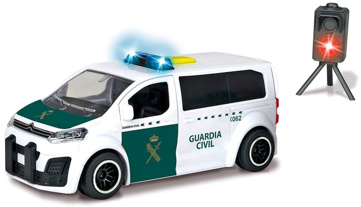 Dickie Toys Citroën Berlingo Van De Guardia Civil Met Radar 15 Cm Transparant Kinderen