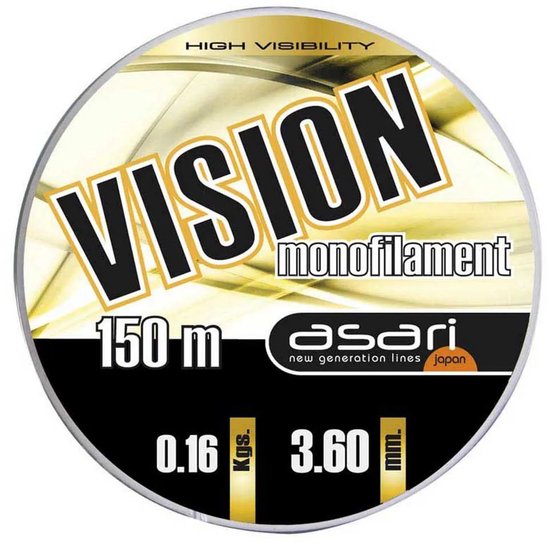 Asari Vision Monofilament 150 M Geel 0.350 mm van Asari — afbeelding 3