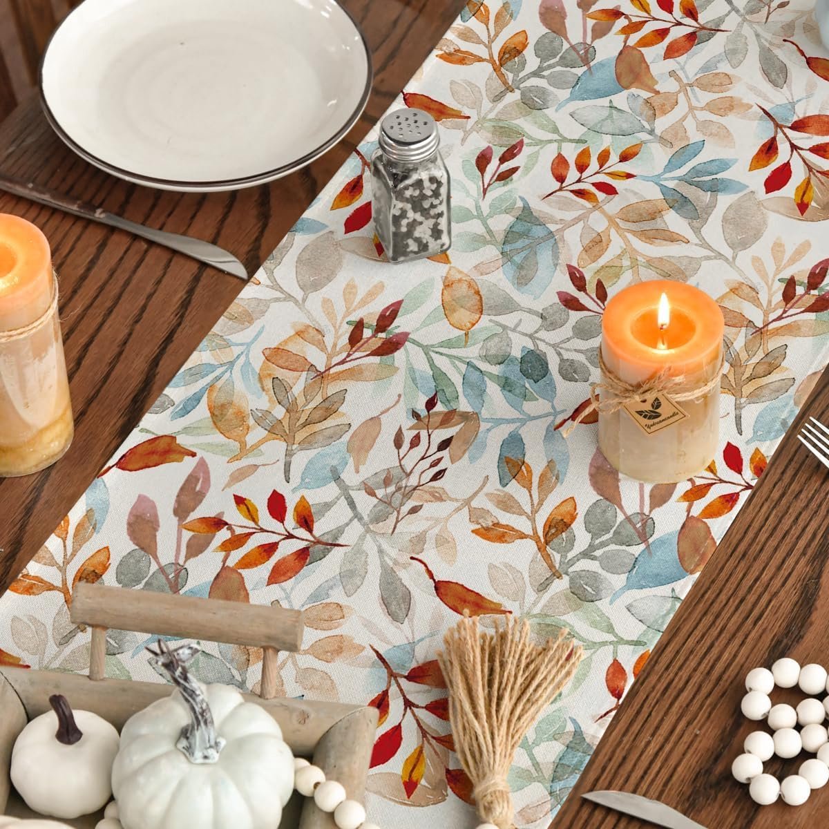 Tafelloper met Herfstbladeren 40 x 140 cm - Seizoensgebonden Keukentafel Decoratie