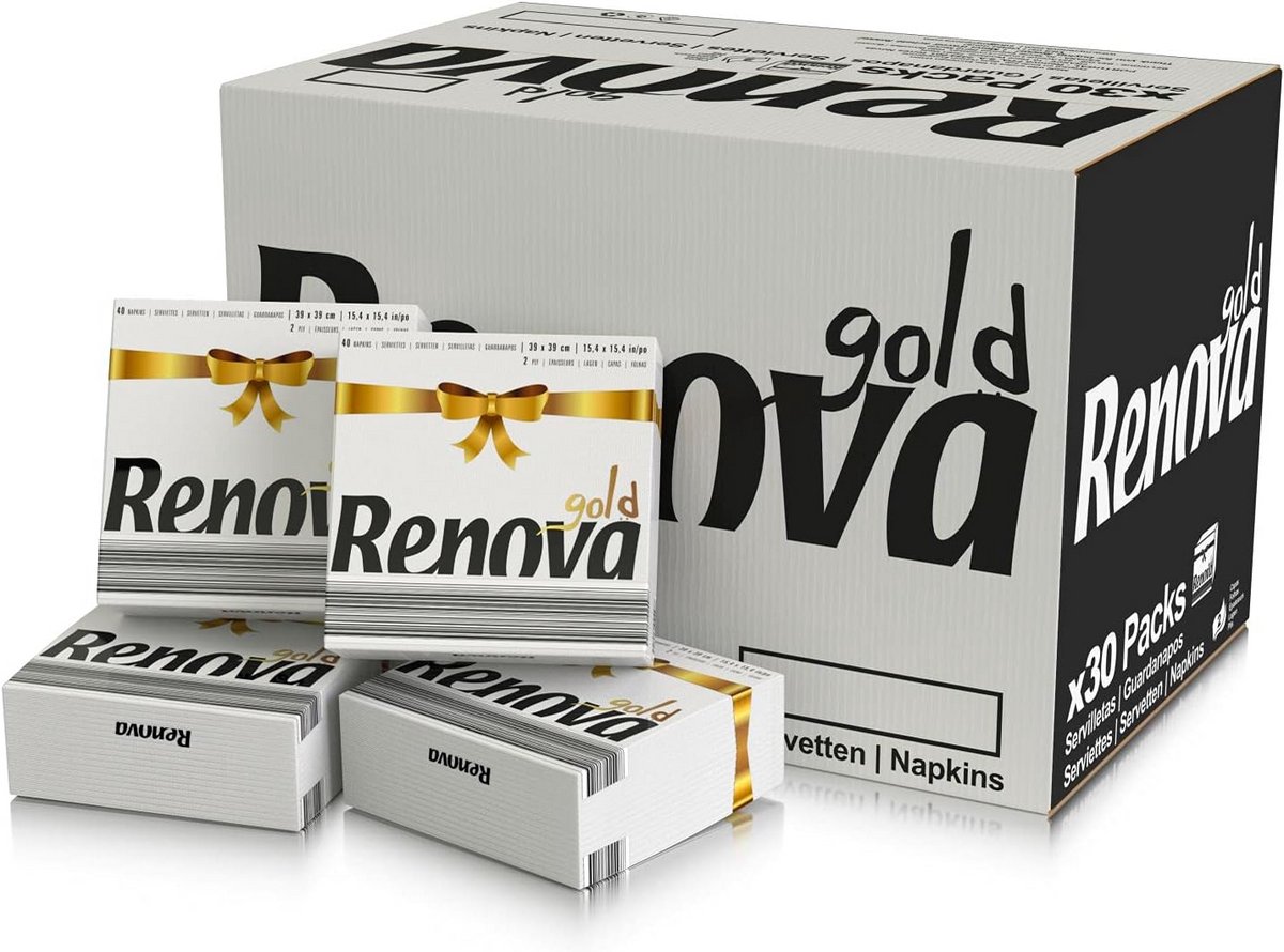 Grote Premium Witte Servetten - 600 Stuks 2-Laags