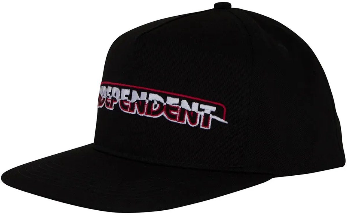Independent Barhouse Ripped Snapback Structured Pet Man Vrouw Zwart