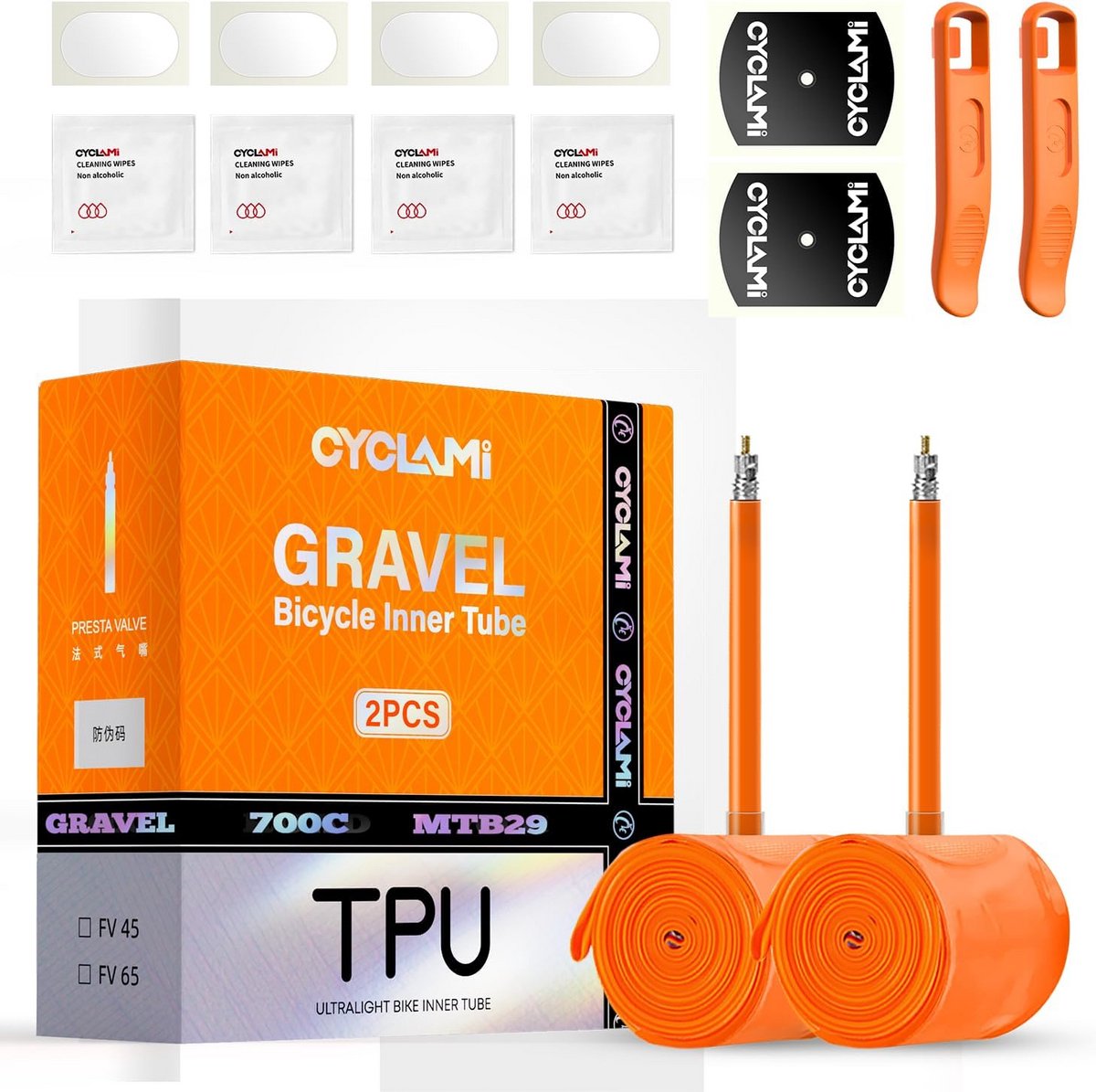 CYCLAMI Gravelbike TPU binnenband racefiets 46g ultralicht 700 x 32-42C
