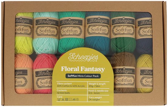 Scheepjes Softfun colour pack 12x20g Floral Fantasy