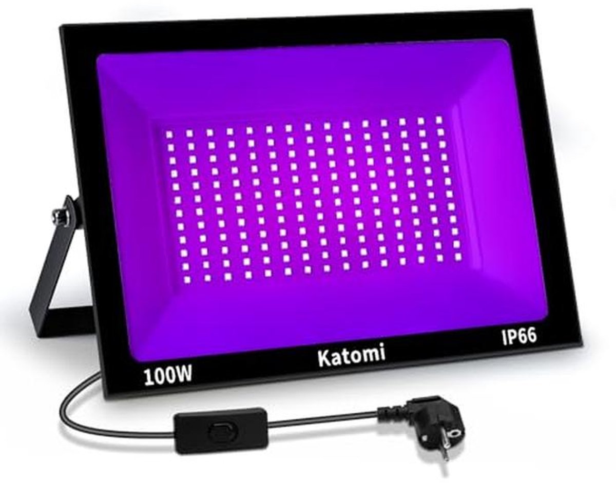 100W Blacklight Schijnwerper voor Fluorescerende Kunst en Evenementen