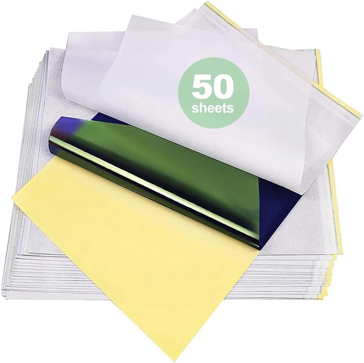 Tattoo Transfer Papier - 50 Vellen A4 4 Lagen Tijdelijk Tattoo Papier voor Printers