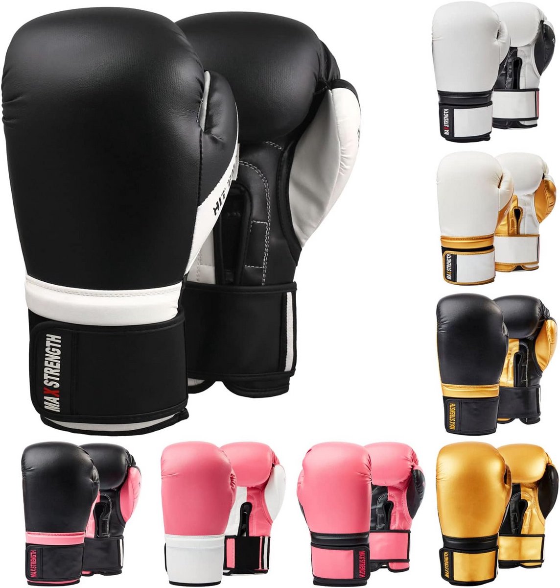 Bokshandschoenen voor Kickboksen, MMA en Muay Thai - Ideaal voor Sparring, Extra Gewatteerde Bescherming - Verkrijgbaar in Diverse Maten