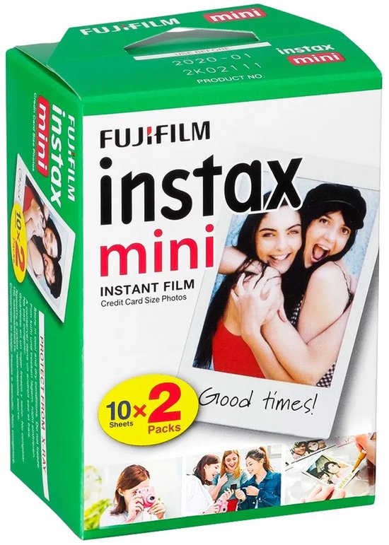 Fujifilm Instax Mini Film - Instant Fotopapier - Wit - 2 x 10 stuks