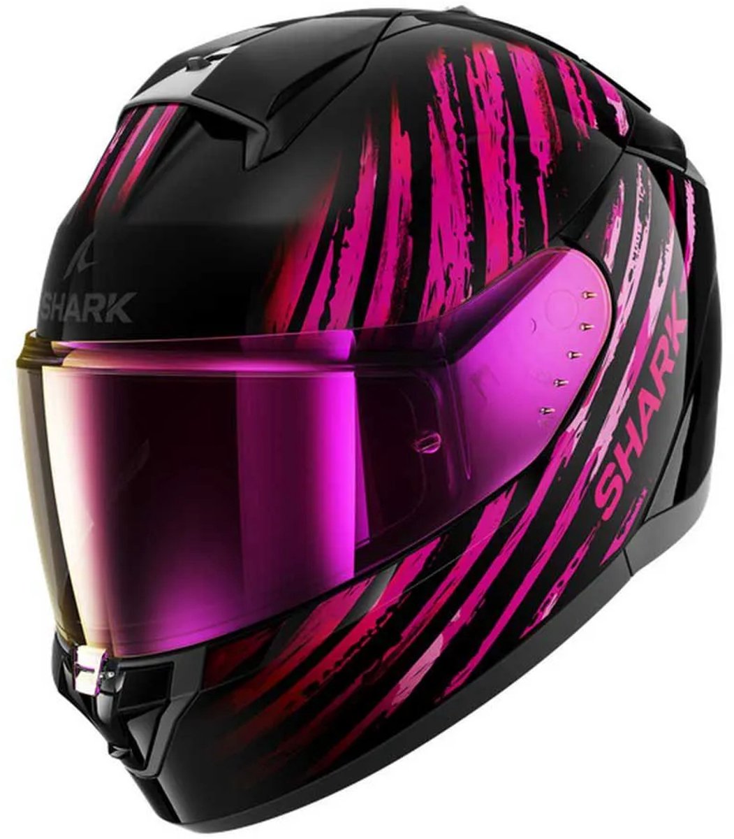 Shark Ridill 2 Assya Zwart Violet Violet KVV Integraalhelm - Maat XS - Helm – foto 6