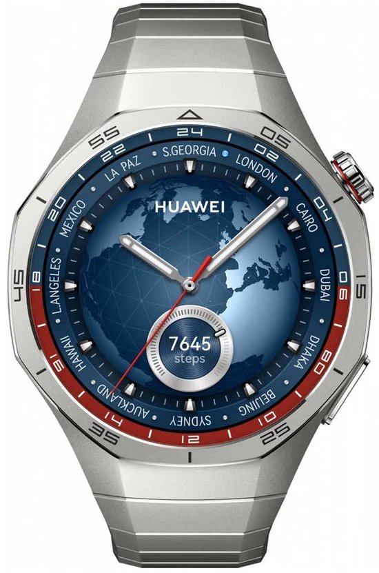 HUAWEI WATCH GT5 Pro 46mm Titanium Horlogeband - Ondersteuning van Golf en Duiken van 40 meter- Verbeterd 24/7 gezondheidsbeheer - Tot 2 weken batterijduur - Compatibel met iOS & Android