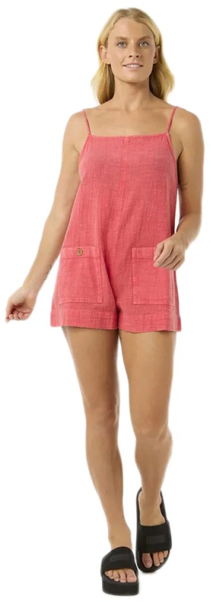 Rip Curl Classic Surf Mouwloze Romper M Vrouw Rood