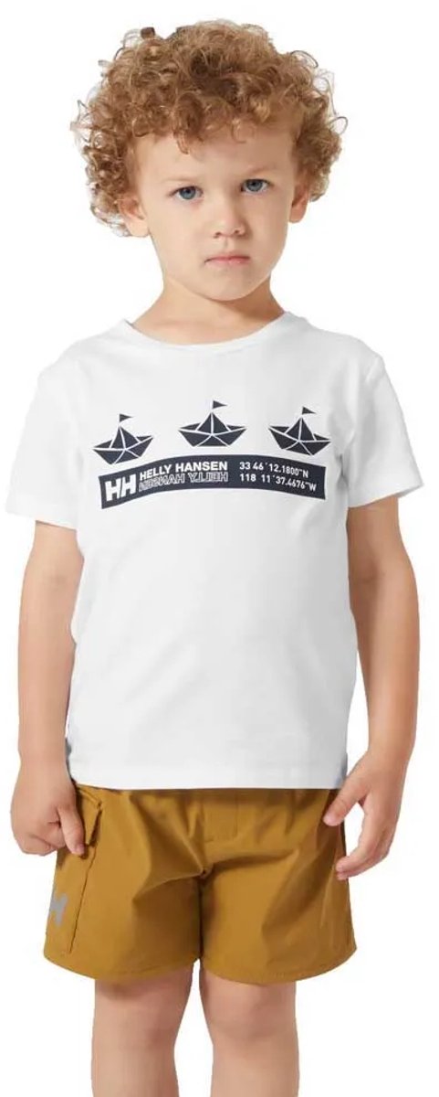 Helly Hansen Graphic K T-shirt Met Korte Mouwen 5 Years Kinderen Wit
