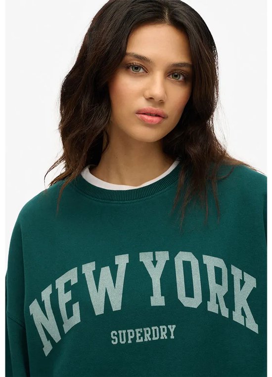 Pull oversize à col ras du cou pour femme Superdry ATHLETIC
