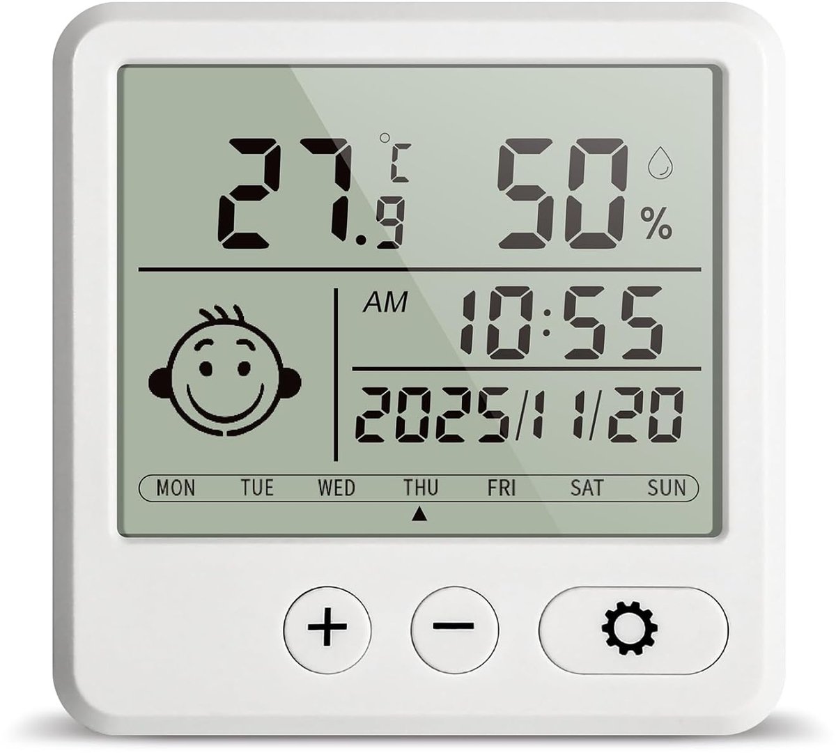 Uten Thermometer en Hygrometer - Digitale Luchtvochtigheidsmeter - Thermometer Binnen - 2 in 1