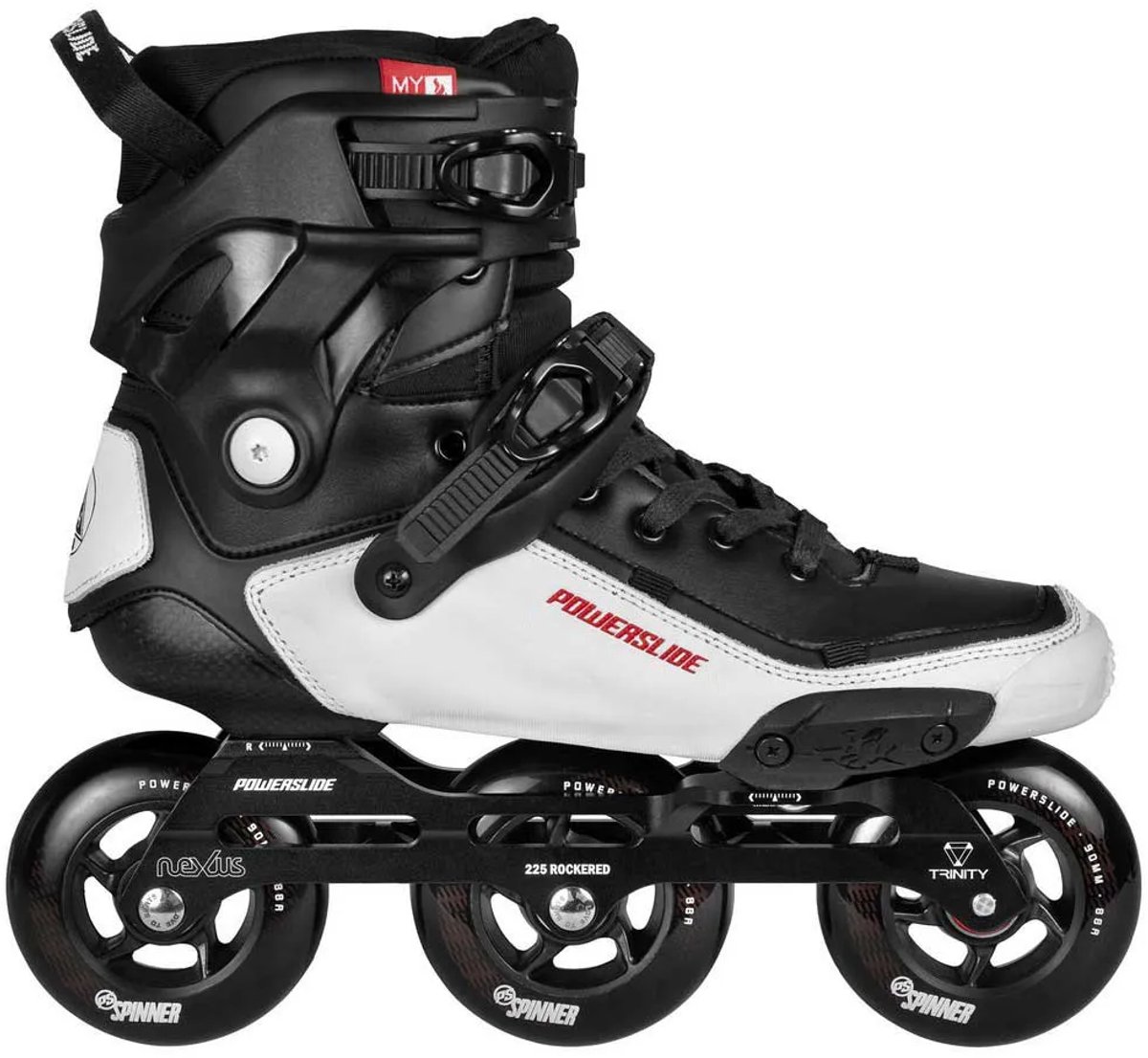 Powerslide Tau 90 Inline Skates Wit,Zwart EU 44 Man,Vrouw