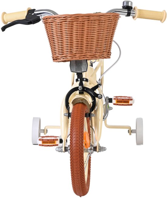 Volare Ashley Kinderfiets - Meisjes - 12 inch - Creme van Volare — afbeelding 3