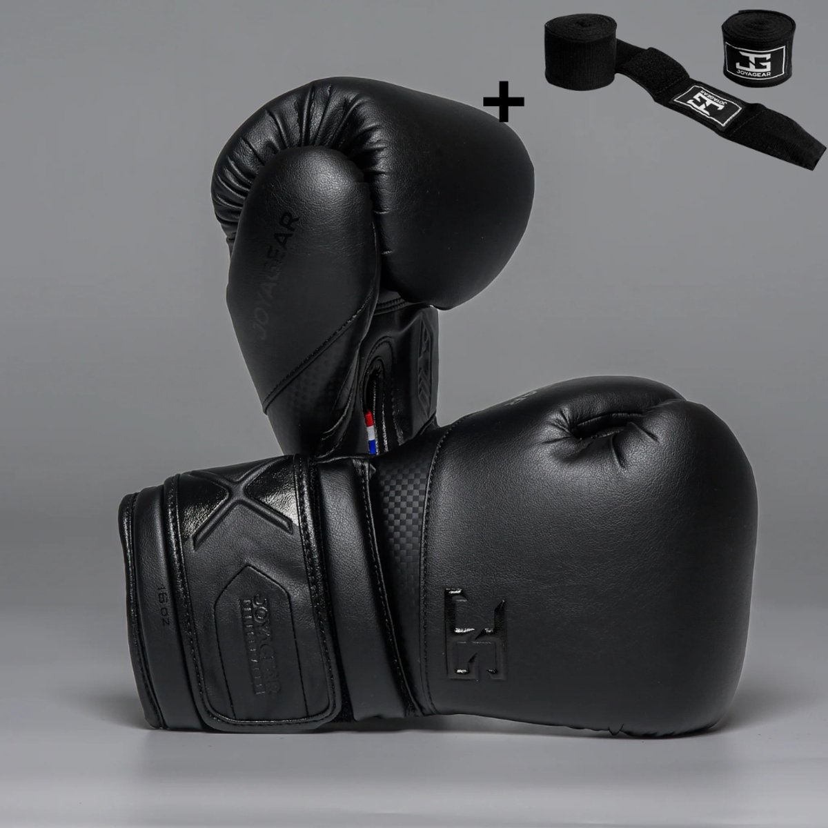 Joyagear Performance V2 Bokshandschoenen – Zwart/Carbon – 10 oz – Boksen, Kickboksen, Muay Thai & MMA – Inclusief Bandage
