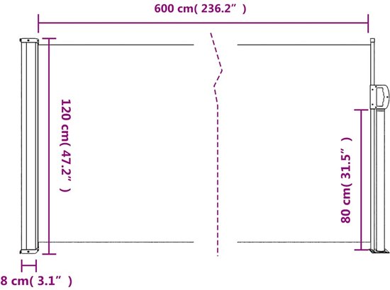 vidaXL - Paravent - extensible - 120x600 - cm - blanc