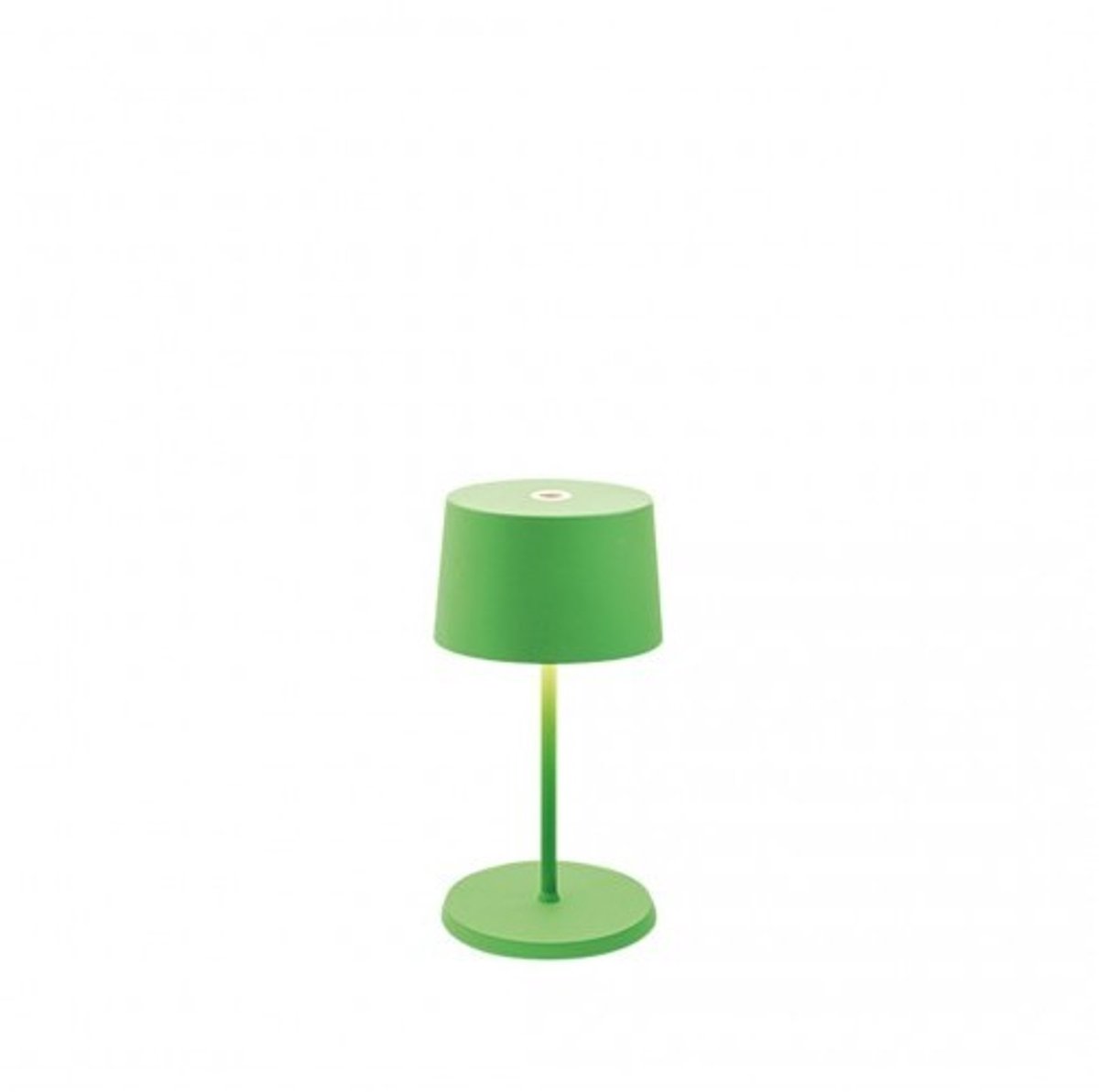 Olivia pro mini appelgroene LED tafellamp, oplaadbaar en dimbaar