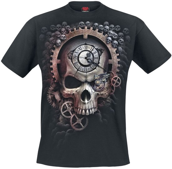 Spiral Reaper Time Heren T-shirt - zwart - 4XL