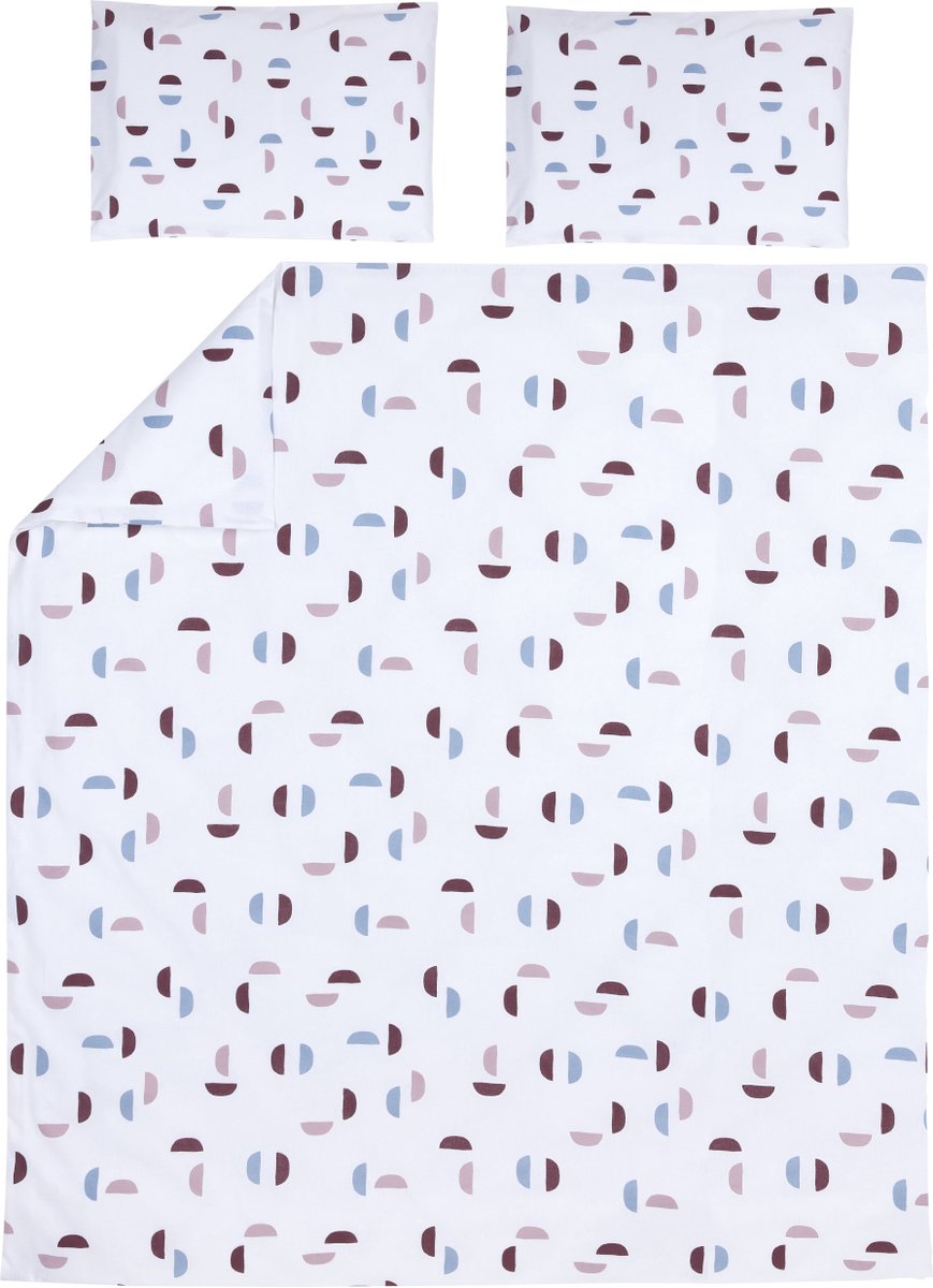 Meyco Home Dekbedovertrek Shapes Lilac 200 x 200 / 220 cm