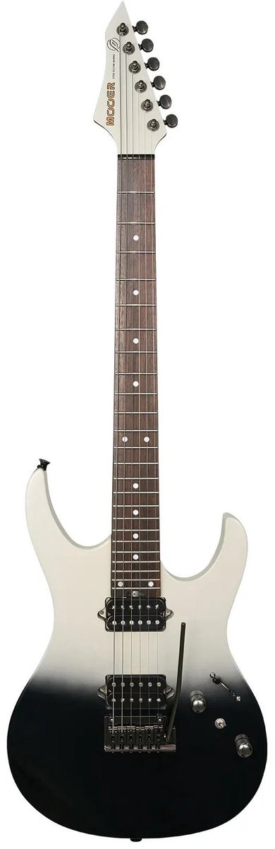 Mooer MMT50 Black-White Gradient elektrische gitaar met gigbag