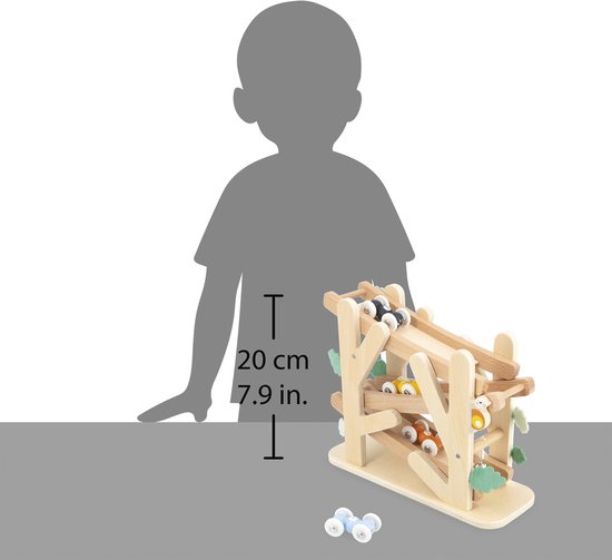 Janod Sweet Cocoon - Houten Mierenloper - 4 Rollende Mieren Rollen De Helling Af Op 3 niveaus - De Bel Gaat Bij De Finish - Stimuleert De Fijne Motoriek En Observatievaardigheden - Geschikt Vanaf 1 Jaar van Janod — afbeelding 5