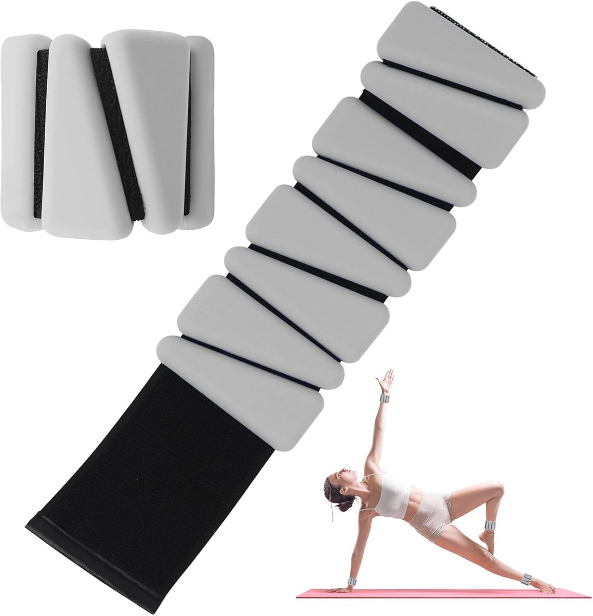 Verstelbare Polsgewichten Set voor Yoga, Dansen en Fitness - 0.9 kg