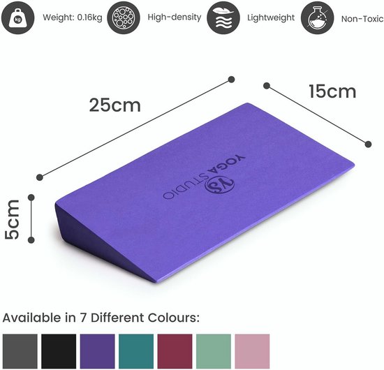 EVA Yoga Wedge Blokken - Antislip Slant Board - 2 Stuks - Lichtgewicht Yoga Accessoires — afbeelding 2