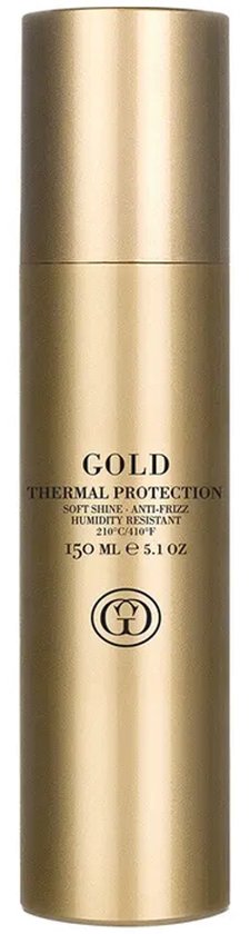 Gouden spuitbus met "GOLD THERMAL PROTECTION" tekst, 150 ml / 5.1 oz.