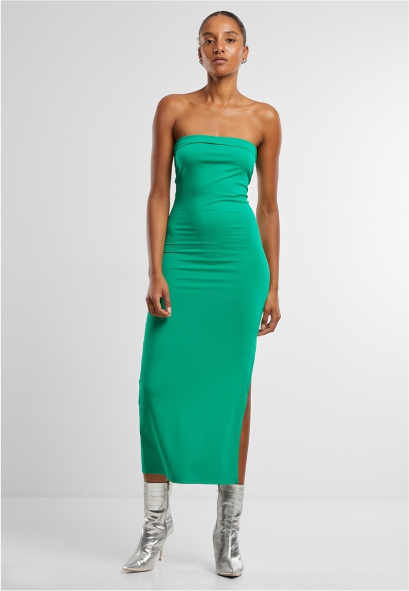 Urban Classics Bandeau Midi Lange jurk XL Groen