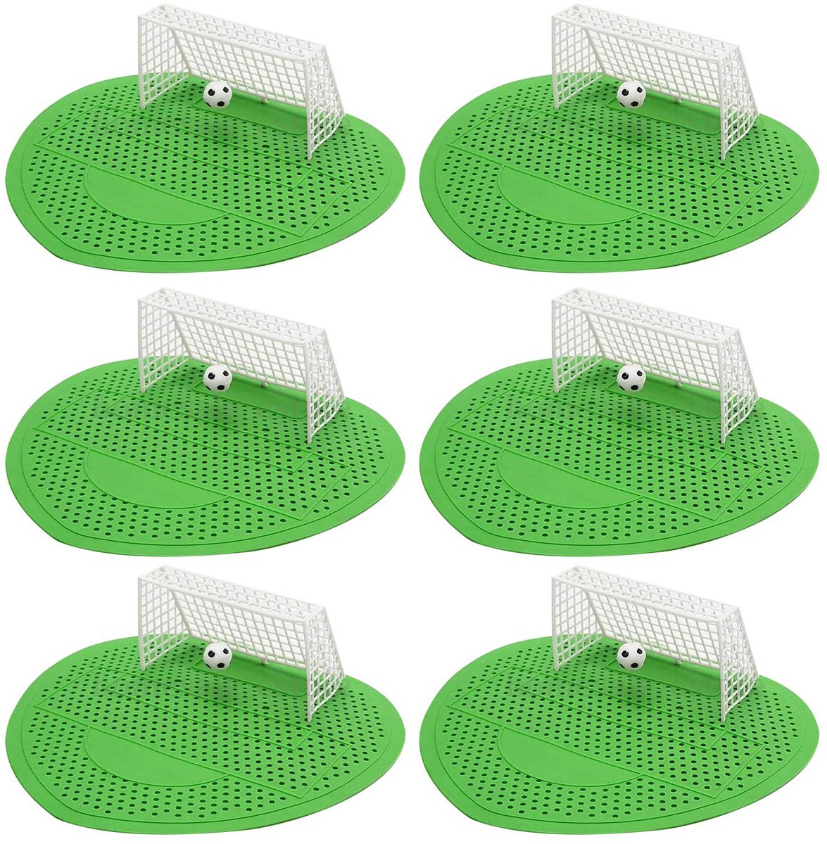 Urinoirzeef met Geur en Voetbaldoel - Set van 6 Stuks