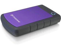 Transcend TS2TSJ25H3P 2TB | StoreJet 25H3P rugged 2.5” external hard drive – USB 3.1 Gen 1 Interface – Purple