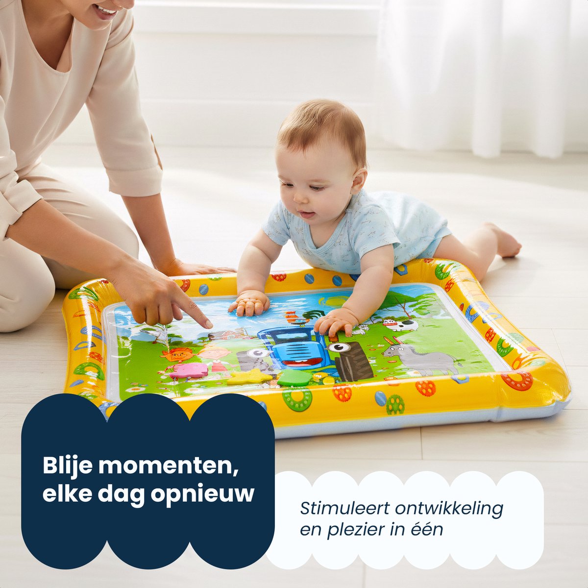 Dutsi Waterspeelmat Baby - Watermat 66x51cm - Geel thumbnail 6