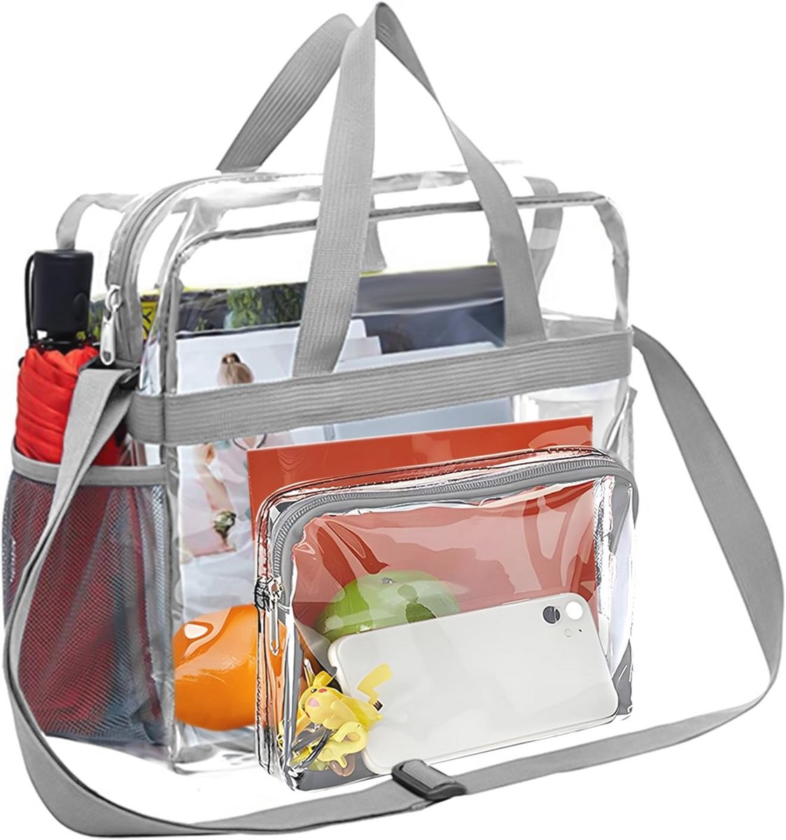 Transparante Draagtas voor Sport, Reizen en Concerten - Waterdicht en Ruim