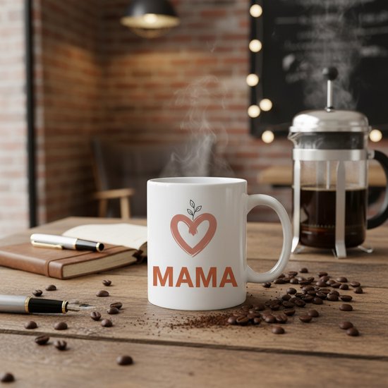 Mama Hartje Mug – Joli Cadeau Fête des Mères – Mug à Café Maman Affectueuse 330 ml